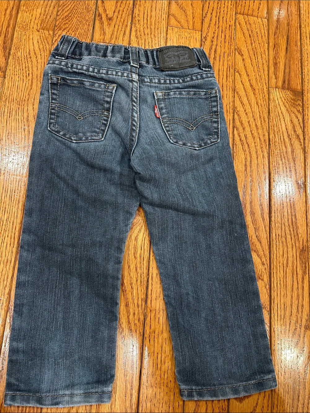 Levi's Kids Faded Dark Blue Straight Jeans